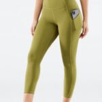 Fabletics azeitona desbotada 420HR964 capri cintura alta oasis pureluxe mulheres
