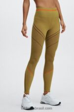 Fabletics azeitona quente/multi 420HR1210 legging jacquard cintura alta sem costura mulheres - Image 4