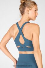 Fabletics azul celeste 420HR1361 sutiã esportivo antiderrapante 94 mulheres