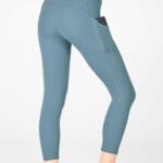 Fabletics azul celeste 420HR968 capri cintura alta oasis pureluxe mulheres