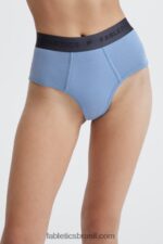 Fabletics azul holandês 420HR2872 Calcinha cintura alta 24-7 mulheres - Image 2