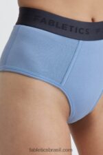 Fabletics azul holandês 420HR2872 Calcinha cintura alta 24-7 mulheres - Image 3