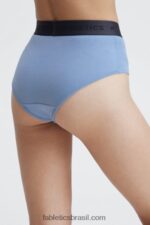 Fabletics azul holandês 420HR2872 Calcinha cintura alta 24-7 mulheres - Image 4