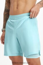 Fabletics azul nórdico 420HR3324 o curto fundamental (alinhado) homens