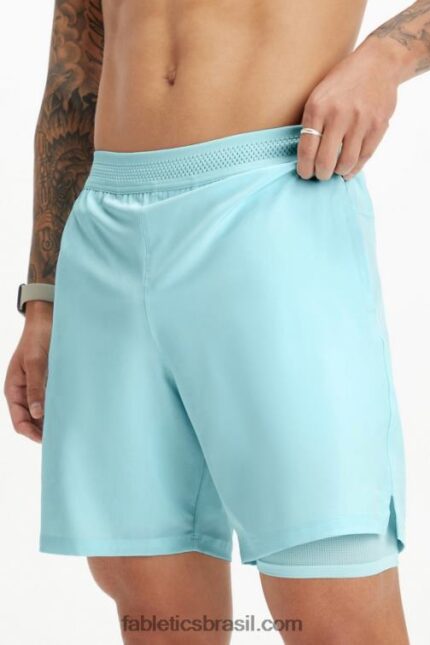 Fabletics azul nórdico 420HR3324 o curto fundamental (alinhado) homens