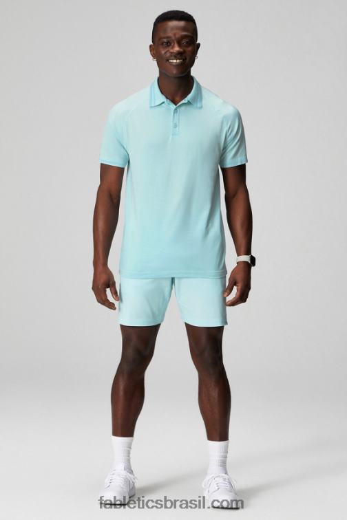 Fabletics azul nórdico 420HR3442 o dia de treino polo com ponta homens - Image 3