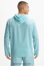 Fabletics azul nórdico 420HR3727 moletom com capuz da ilha homens - Image 2