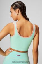 Fabletics baía enevoada/beijo de pêssego 420HR2200 tanque de colheita com decote em v mulheres - Image 2