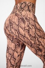 Fabletics baía enevoada/branco clássico 420HR710 define powerhold cintura alta 7/8 legging 33 mulheres - Image 2