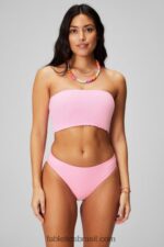 Fabletics bailarina brilhante/pontos de safári laranja flash/preto 420HR1503 top de banho cai-cai multiuso mulheres - Image 7