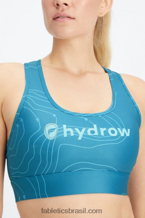 Fabletics batimetria hidrow azul escuro 420HR1747 sutiã esportivo de médio impacto em movimento 113 mulheres - Image 3