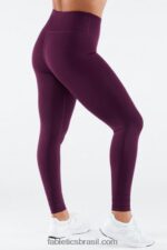 Fabletics berinjela escura 420HR1215 Legging de comprimento personalizado de cintura alta em malha esculpida mulheres - Image 2