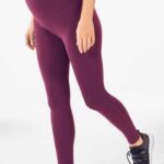 Fabletics berinjela escura 420HR1320 legging gestante cintura alta pureluxe mulheres