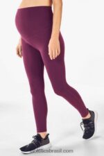 Fabletics berinjela escura 420HR1320 legging gestante cintura alta pureluxe mulheres