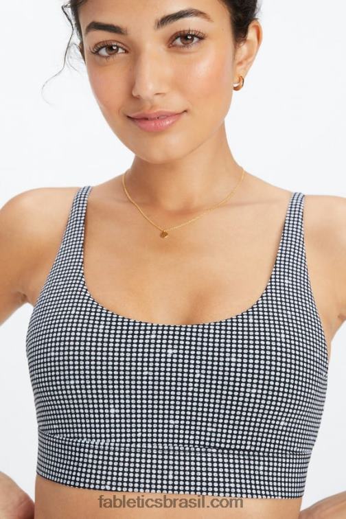 Fabletics bling bling/preto 420HR1569 bralette decote canoa de toque fino mulheres - Image 3