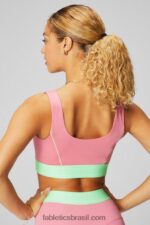 Fabletics blush rouge/limão açucarado 420HR1815 sutiã esportivo de médio impacto mulheres - Image 2