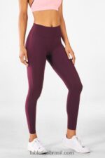 Fabletics Borgonha 420HR1119 trinity motion365 legging cintura alta 80 mulheres - Image 5