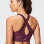 Fabletics Borgonha 420HR1338 sutiã esportivo antiderrapante 90 mulheres