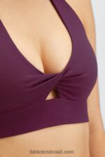 Fabletics Borgonha 420HR1713 sutiã esportivo oasis twist 107 mulheres - Image 3