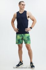 Fabletics borrão verde azul 420HR3344 o curto fundamental 165 homens - Image 2