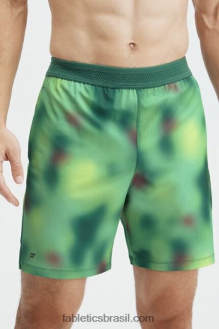 Fabletics borrão verde azul 420HR3344 o curto fundamental 165 homens