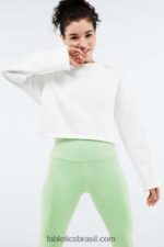 Fabletics Braco suave 420HR2525 pulôver manga longa skye com amarração nas costas mulheres - Image 3
