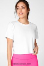 Fabletics branco 420HR2102 camiseta pia powertouch light twist back mulheres - Image 2