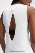 Fabletics branco 420HR2125 tanque traseiro aberto dry-flex mulheres - Image 2