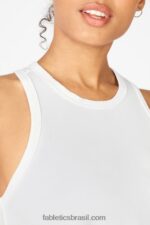 Fabletics branco 420HR2219 tanque clássico dry-flex mulheres - Image 2