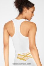 Fabletics branco 420HR2219 tanque clássico dry-flex mulheres - Image 3