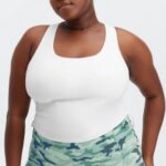 Fabletics branco 420HR2289 jacqueline tanque de sutiã embutido mulheres