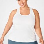 Fabletics branco 420HR2301 tanque nadador fênix mulheres