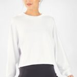 Fabletics branco 420HR2431 pulôver de luxo mulheres