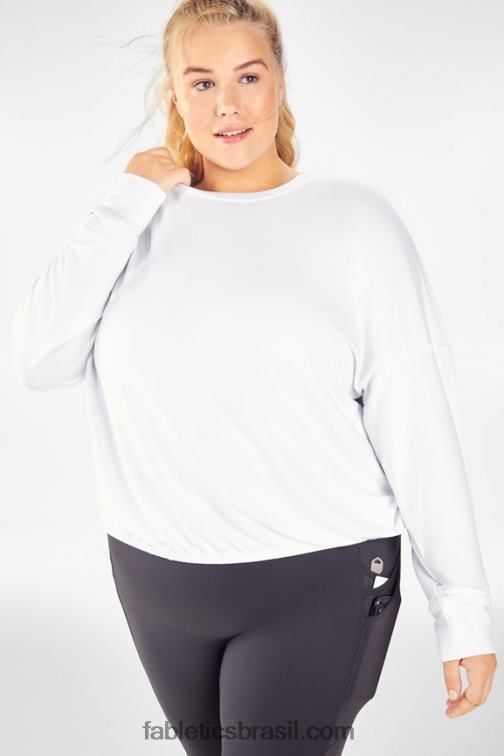 fabletics_branco_420hr2432_pulover_de_luxo_mulheres.jpg Fabletics branco 420HR2432 pulôver de luxo mulheres - Image 1