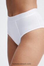 Fabletics branco 420HR2860 Calcinha cintura alta 24-7 mulheres - Image 3