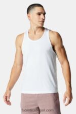 Fabletics branco 420HR3385 o tanque 24-7 homens
