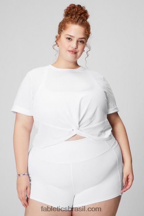 fabletics_branco_classico_420hr1946_camiseta_100_algodao_com_torcao_frontal_mulheres.jpg Fabletics branco clássico 420HR1946 Camiseta 100% algodão com torção frontal mulheres - Image 1