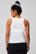 Fabletics branco clássico 420HR2158 Regata 100% algodão mulheres - Image 2
