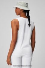 Fabletics branco clássico 420HR2172 tanque muscular micah mulheres - Image 2