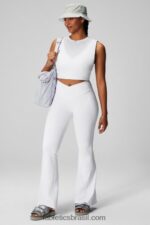 Fabletics branco clássico 420HR2172 tanque muscular micah mulheres - Image 3
