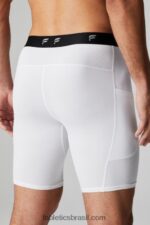 Fabletics branco clássico 420HR3116 a camada de base curta homens - Image 2