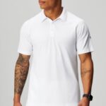 Fabletics branco clássico 420HR3403 o dia de treinamento polo 166 homens