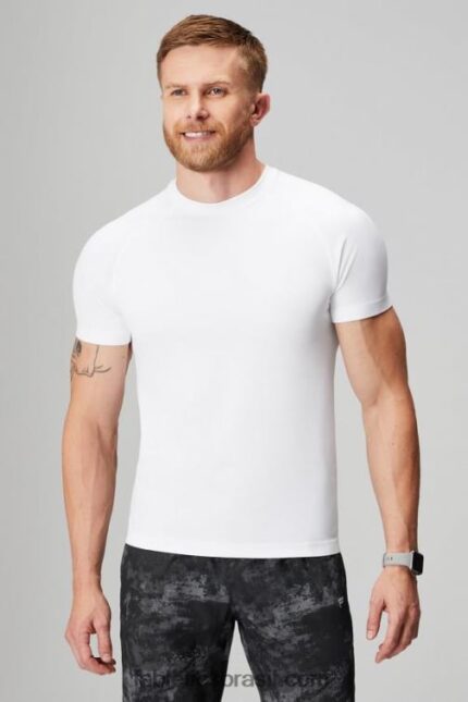 Fabletics branco clássico 420HR3465 o tee do dia de treinamento 175 homens
