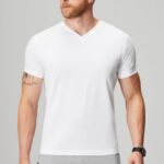 Fabletics branco clássico 420HR3494 o pescoço 24-7 v homens