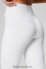 Fabletics branco clássico 420HR870 legging franzida de cintura ultra alta pureluxe mulheres - Image 4