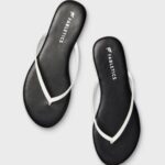 Fabletics Branco preto 420HR2936 sandália sem cadarço mulheres
