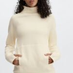Fabletics branco quente 420HR2501 túnica decote em funil zaylee mulheres