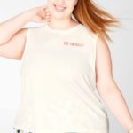 Fabletics branco silenciado 420HR2419 gia tanque mulheres
