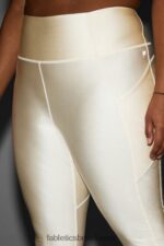 Fabletics brilho de creme de manteiga 420HR900 legging oasis pureluxe cintura alta brilho 7/8 mulheres - Image 3