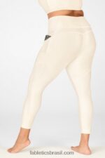 Fabletics brilho de creme de manteiga 420HR900 legging oasis pureluxe cintura alta brilho 7/8 mulheres - Image 4